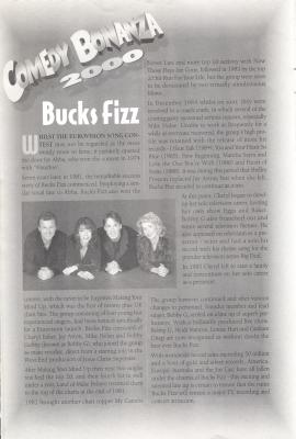 Brochure Bucks Fizz article