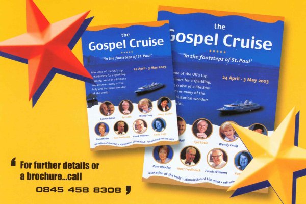 2003 gospel cruise leaflet