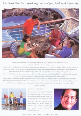 2003 gospel cruise leaflet