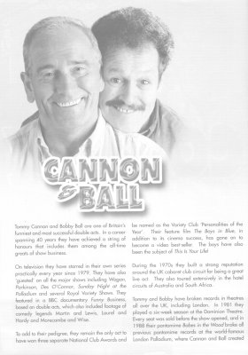 Cannon and Ball brochure photo
