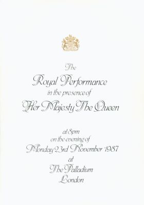 Royal Variety Performance Programme