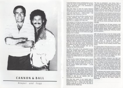 Programme Cannon and Ball