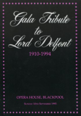 Gala Tribute to Lord Delfont programme
