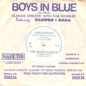 The Boys in Blue - Oldham Athletic cover