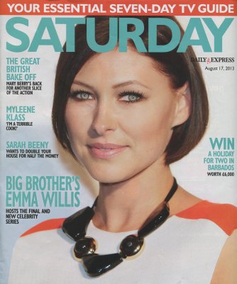 Saturday magazine cover