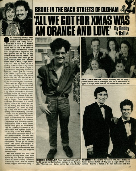 Sunday magazine article December 1989, page 1