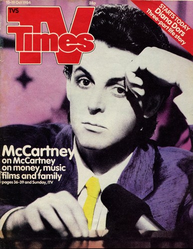 TV Times 13th Oct 1984 Cover