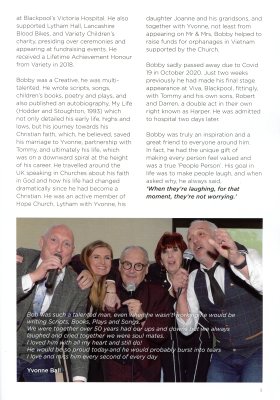 Bobby Ball statue unveiling brochure