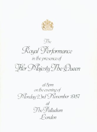 Royal Variety Performance Brochure page