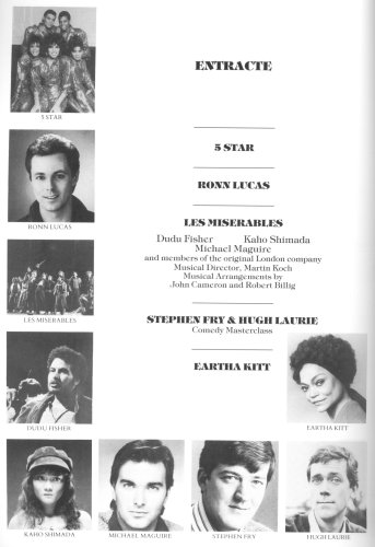 Royal Variety Performance brochure page